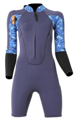 4/3 shorty optimizer dual zip - dames longe côte combinatie