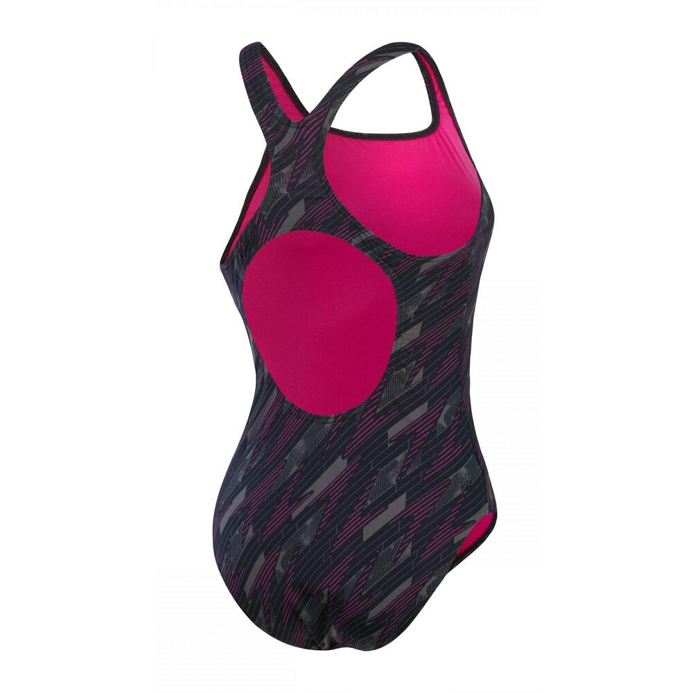 "Hyperboom Medalist" Badeanzug für Damen Schwarz/Pink 2/4