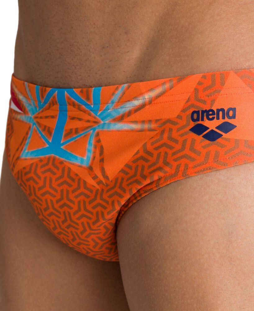 Kąpielówki slipy męskie na basen Arena OG Brief Nederland 4/7