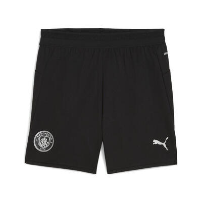 Shorts da allenamento Manchester City per ragazzi PUMA Black Silver Metallic