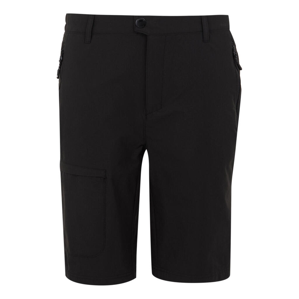 Mens Highton II Long Length Walking Casual Shorts (Black)