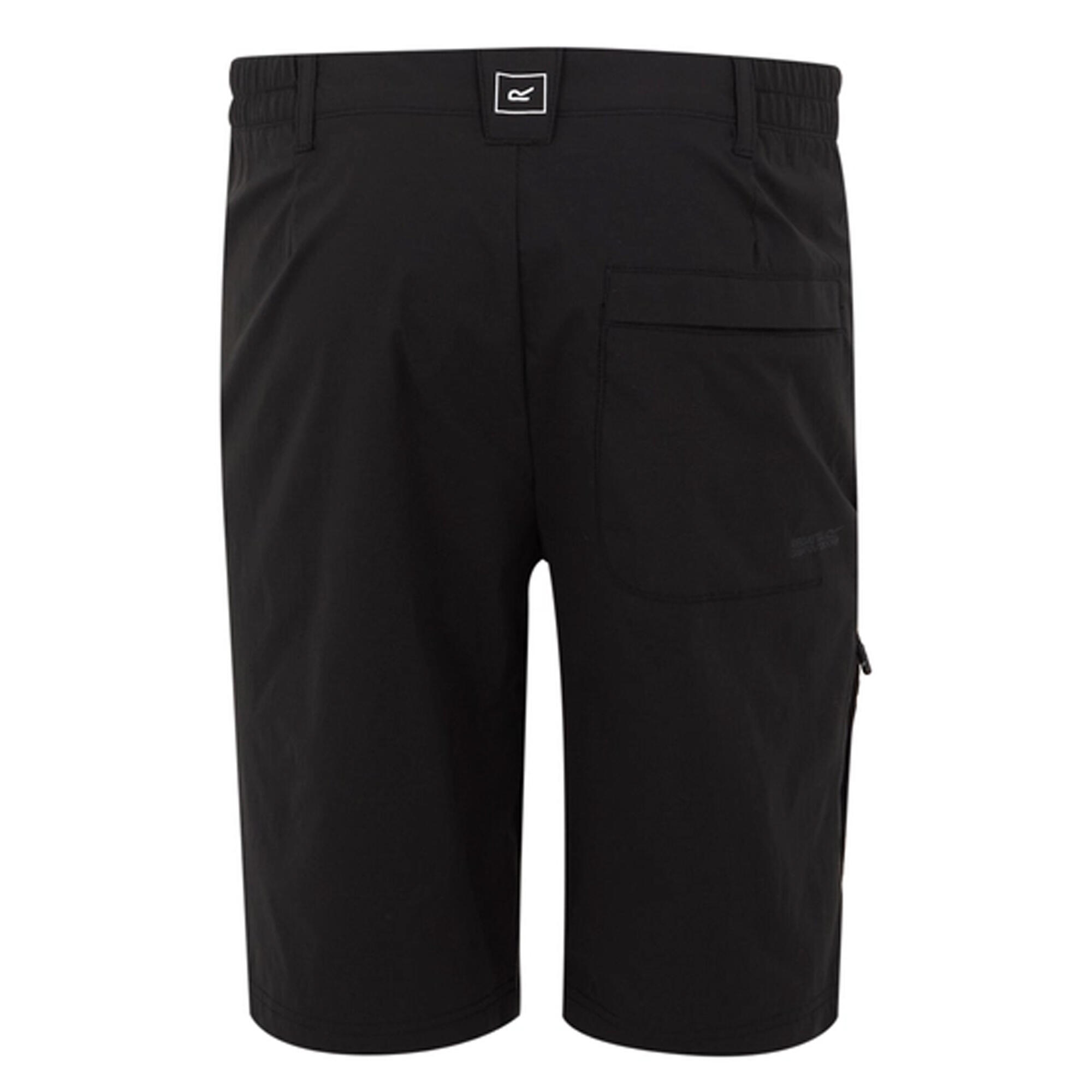 Calções casuais de caminhada de comprimento longo Highton II para homem (Preto) 2/5
