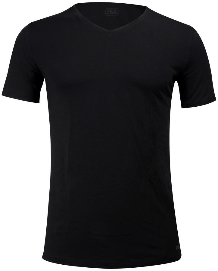 T-shirt homme Fila col V coupe ajustée noir 2/5