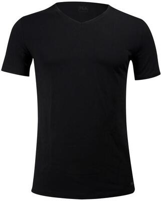 T-shirt nero Fila a V per uomo - M Perfect Fit