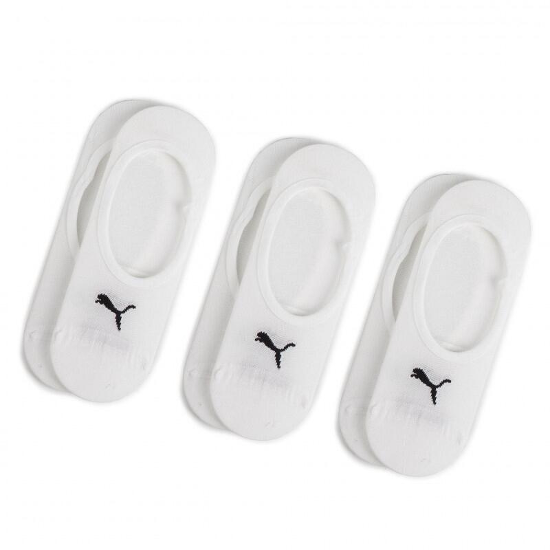 Chaussettes Puma Footie 3 Pack, Blanc, Unisexe 2/4