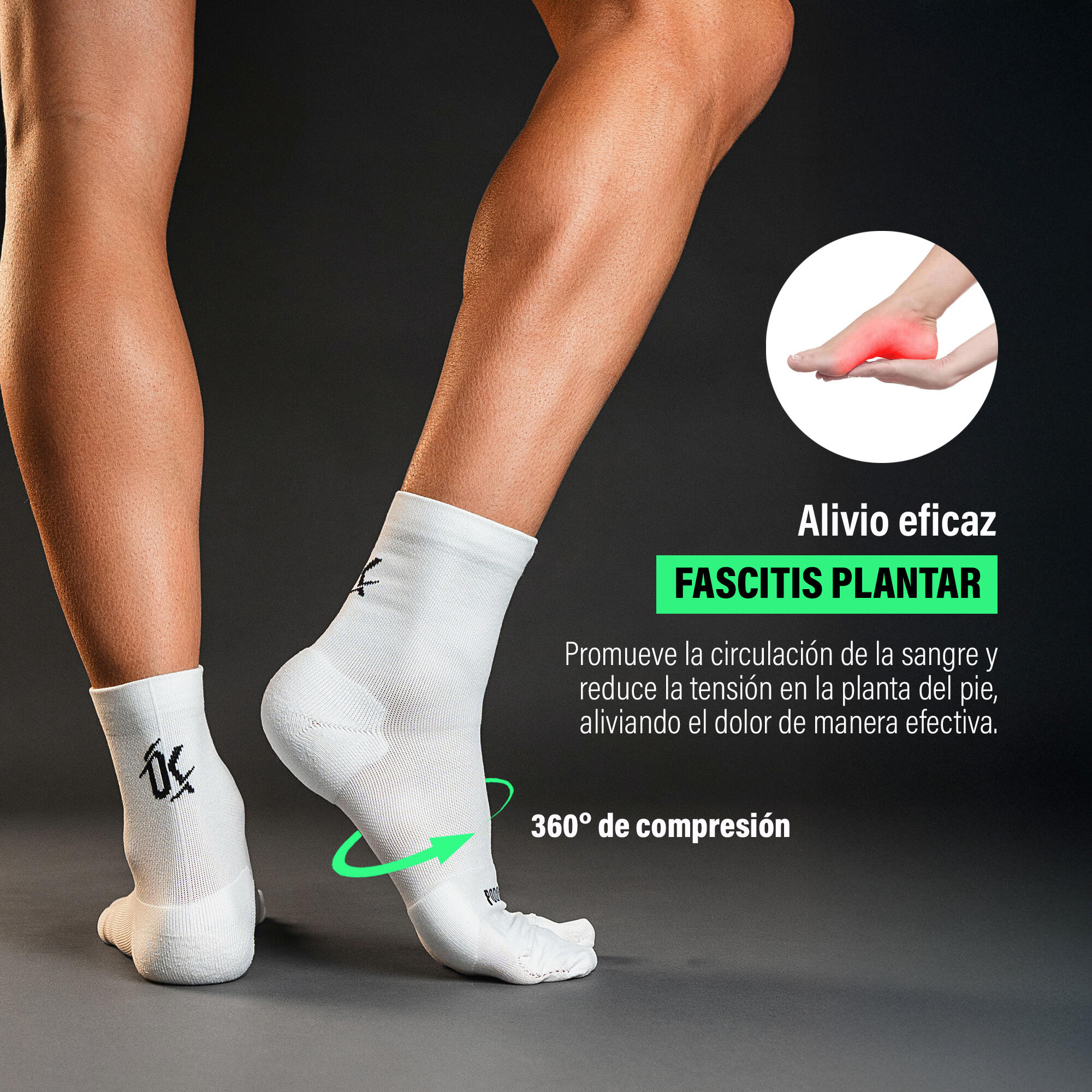 Calcetines Biomecánicos Comfort Blanco 3/7