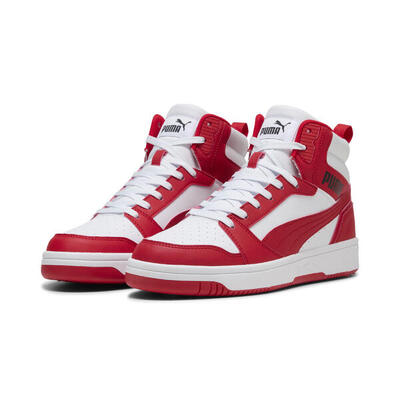 Zapatillas Rebound PUMA White Black Mauve Mist Pink
