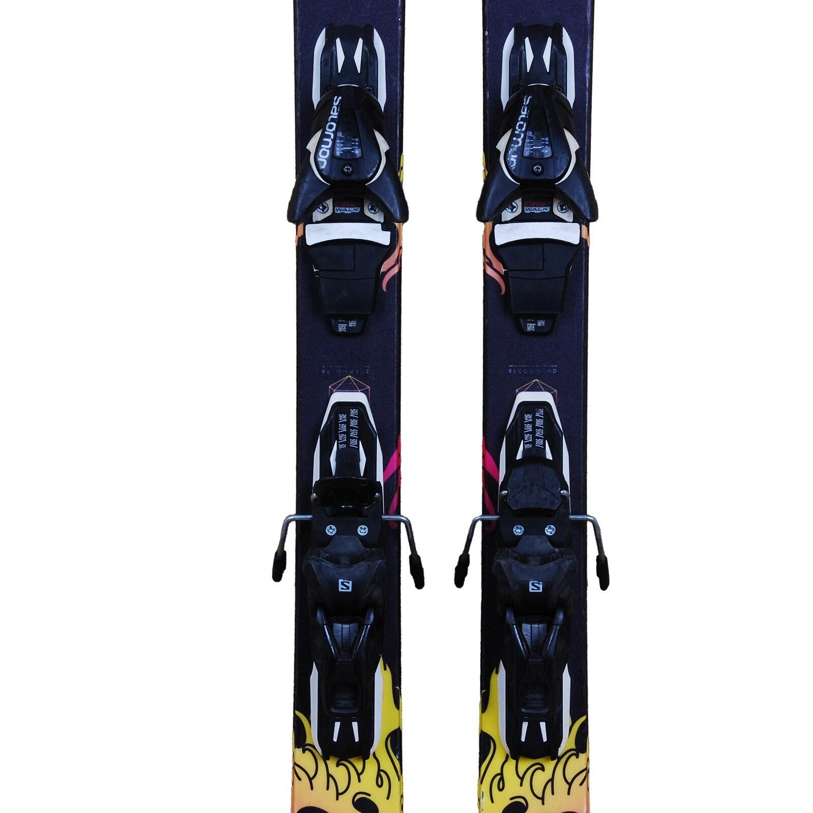 RECONDITIONNE - Ski Salomon Tnt + Fixations - CORRECT 3/5