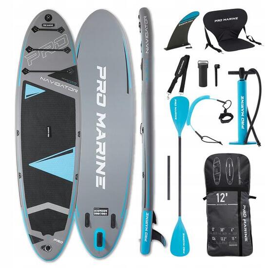 DESKA SUP PRO MARINE 365CM zestaw - siedzisko, wiosło i akcesoria