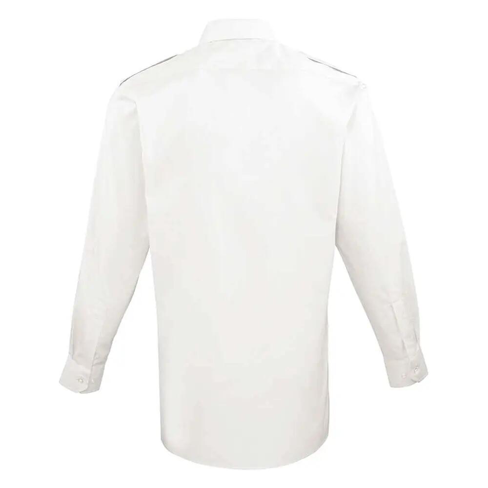 Camicia Da Pilota Manica Lunga Uomo Premier Bianco 2/3
