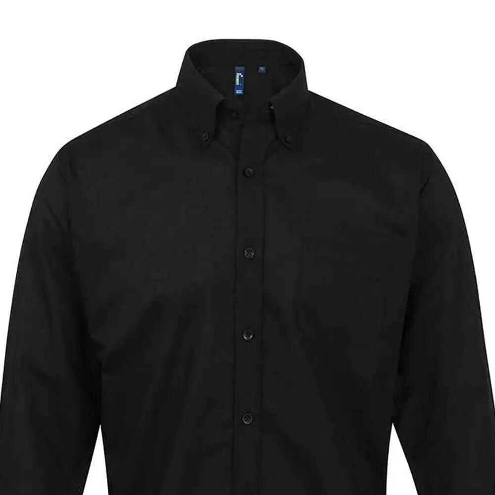 Camicia Manica Lunga Uomo Premier Signature Nero 2/3
