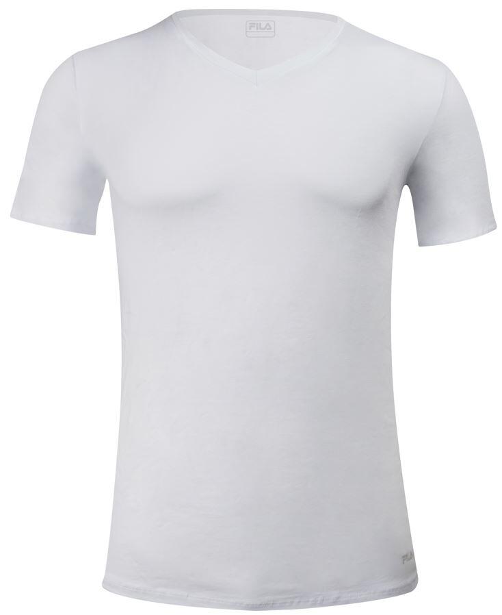 T-shirt homme Fila col V coupe ajustée blanc 2XL 2/5