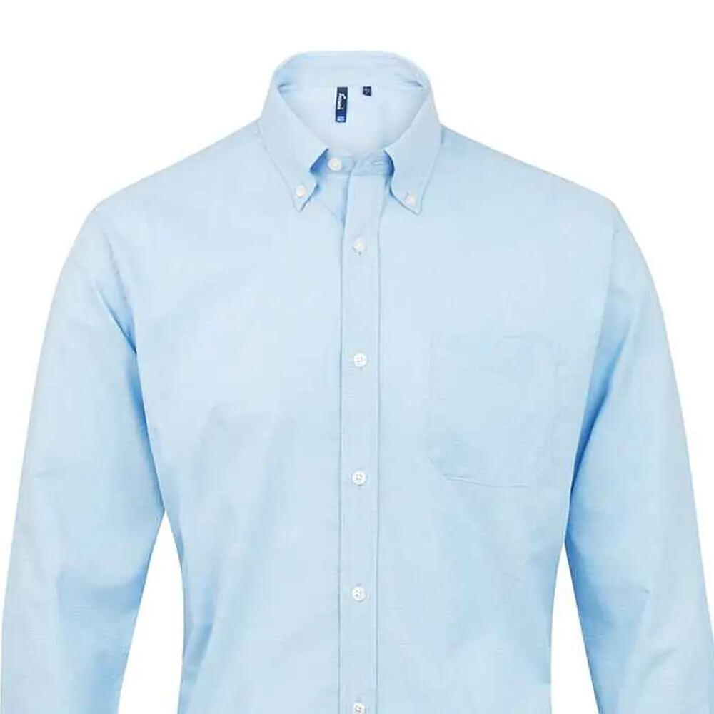 Camicia Manica Lunga Uomo Premier Signature Azzurro 2/3