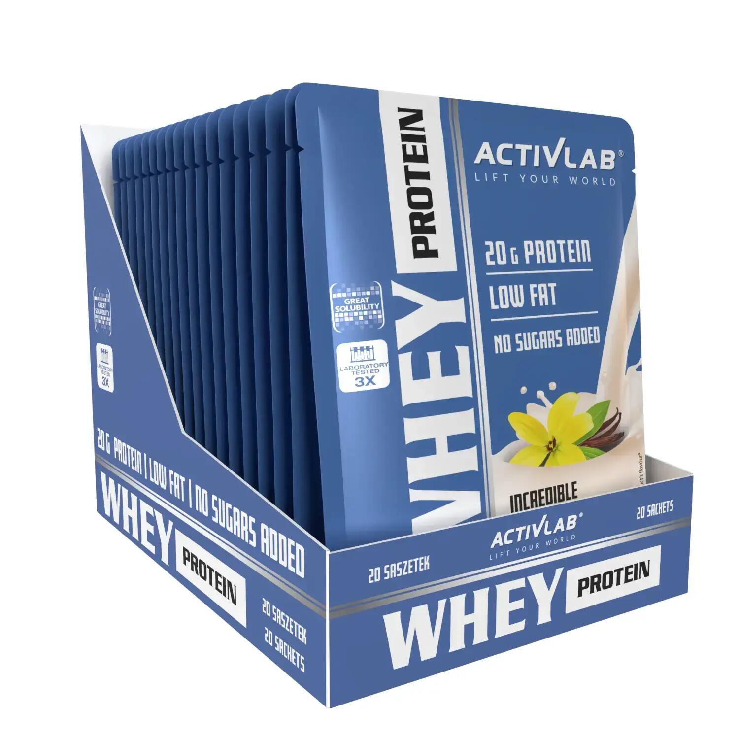 Activlab Whey Protein Vanille 30g WPC Proteinpulver mit 20 g Protein pro Portion 4/4