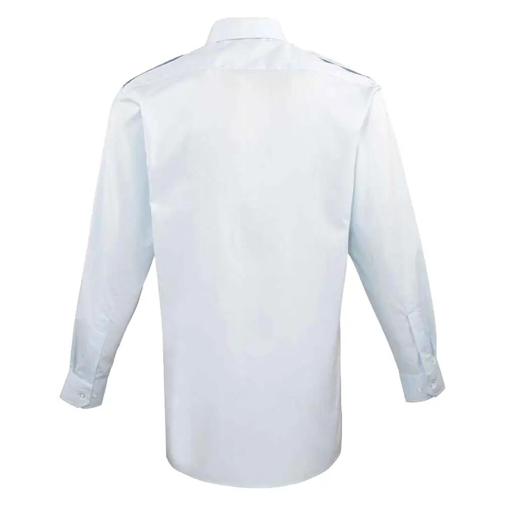 Camicia Da Pilota Manica Lunga Uomo Premier Azzurro 2/3