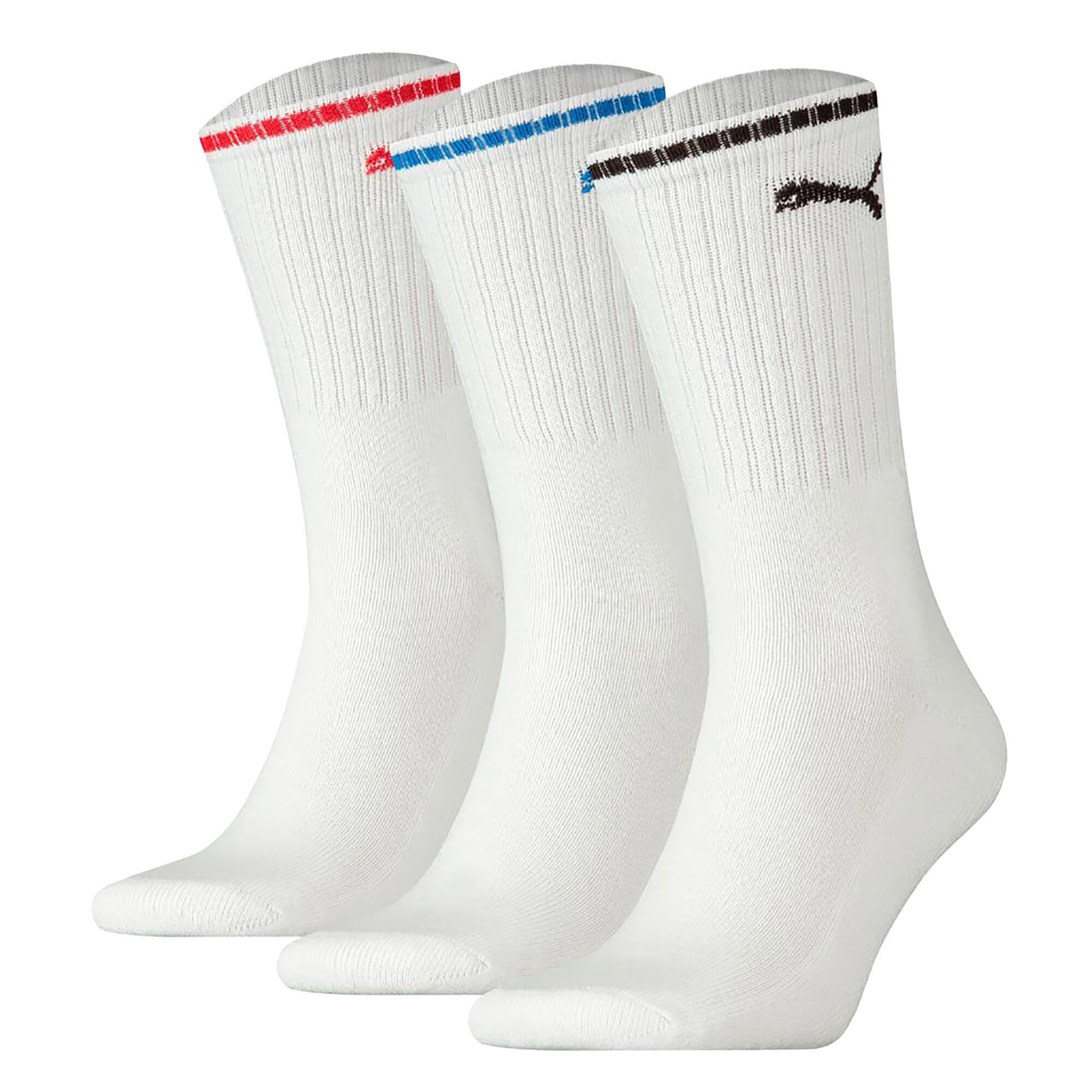 Puma - Chaussettes Unisexe Paquet De 3 Stretch - Chaussettes - Blanc - 39/42 - Decathlon
