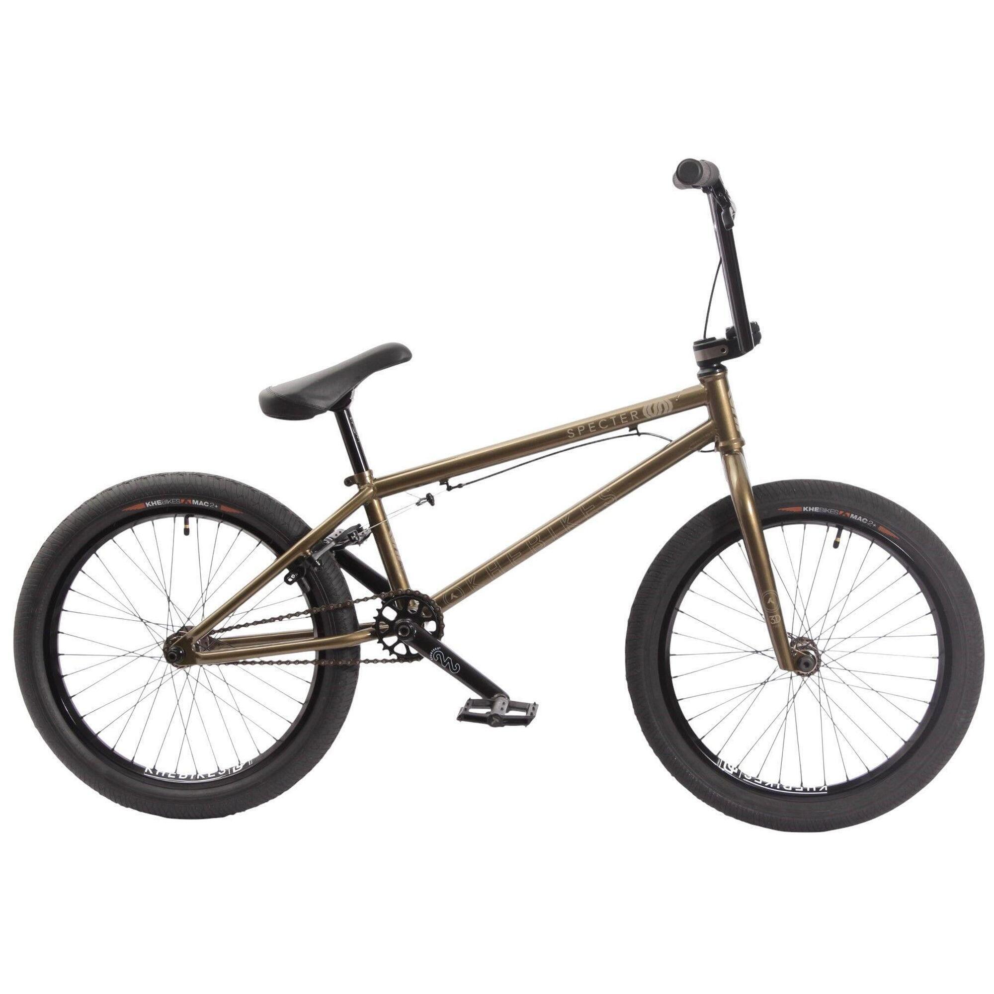 KHEBIKES BMX kolo pro dospělé SPECTER V2 zlaté 20 palců 9,9kg