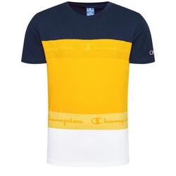 T-shirt homme Champion Marine/Jaune/Blanc, S