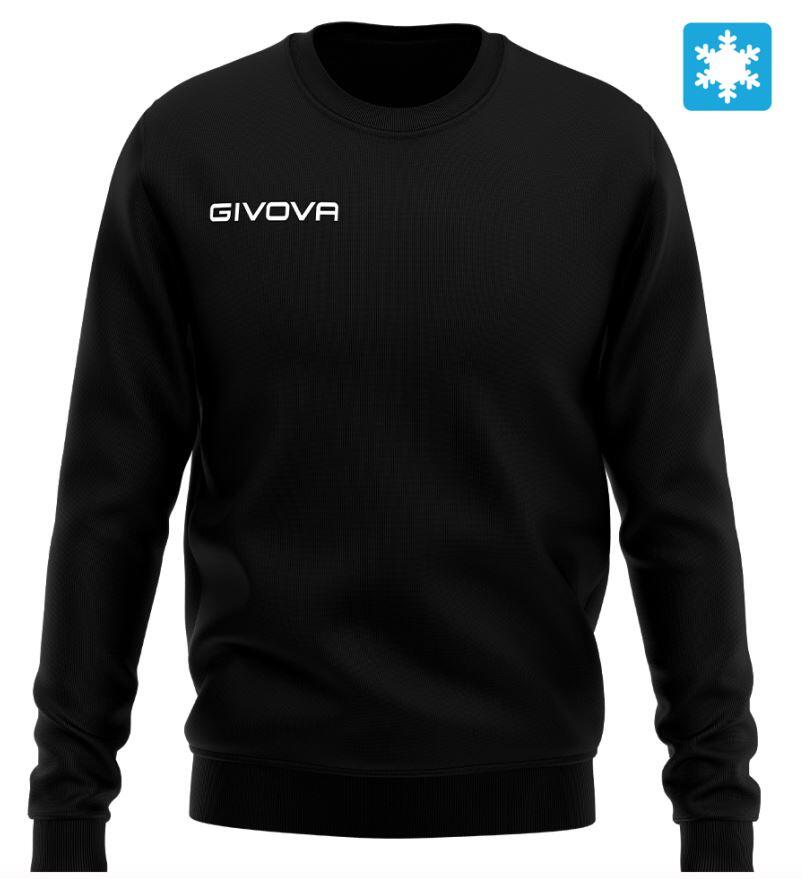 Givova Zwart Sweatshirt L - Comfortabel & Duurzaam Katoen 2/5