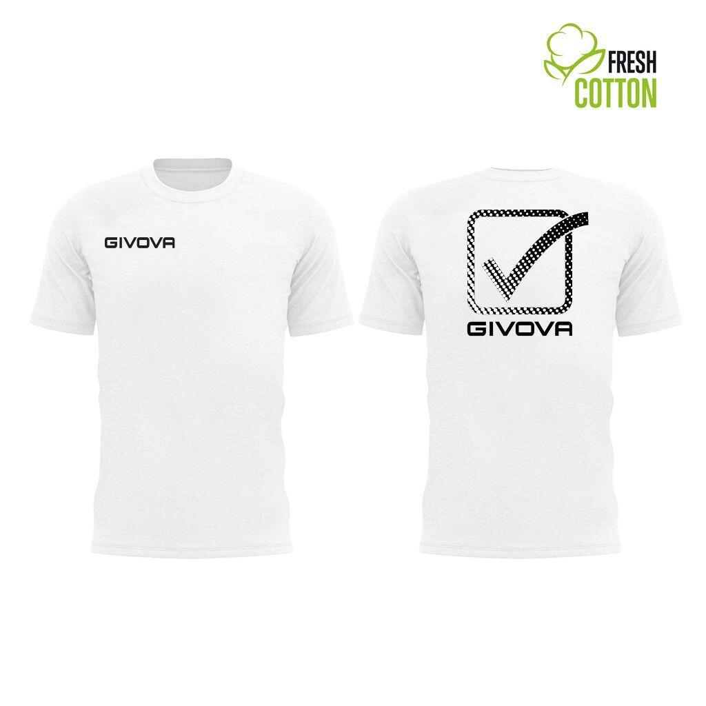 GIVOVA Givova Cubo Witte XL Katoen T-shirt voor Sporters