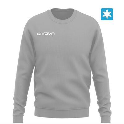 Felpa girocollo uomo ( fleece) givova grigio