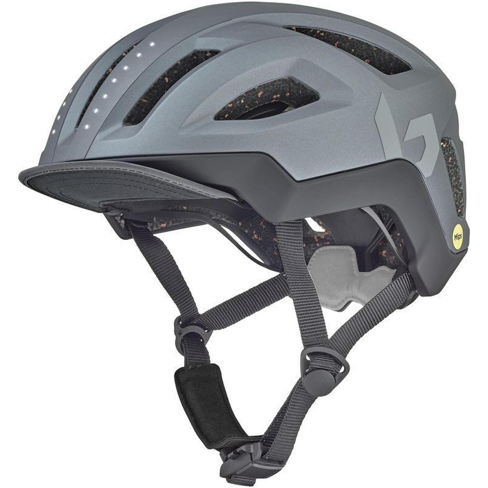 Bollé - Casque De Vélo Urbain « Halo React Mips », Titane - Casque - Gris - 40 M - Decathlon
