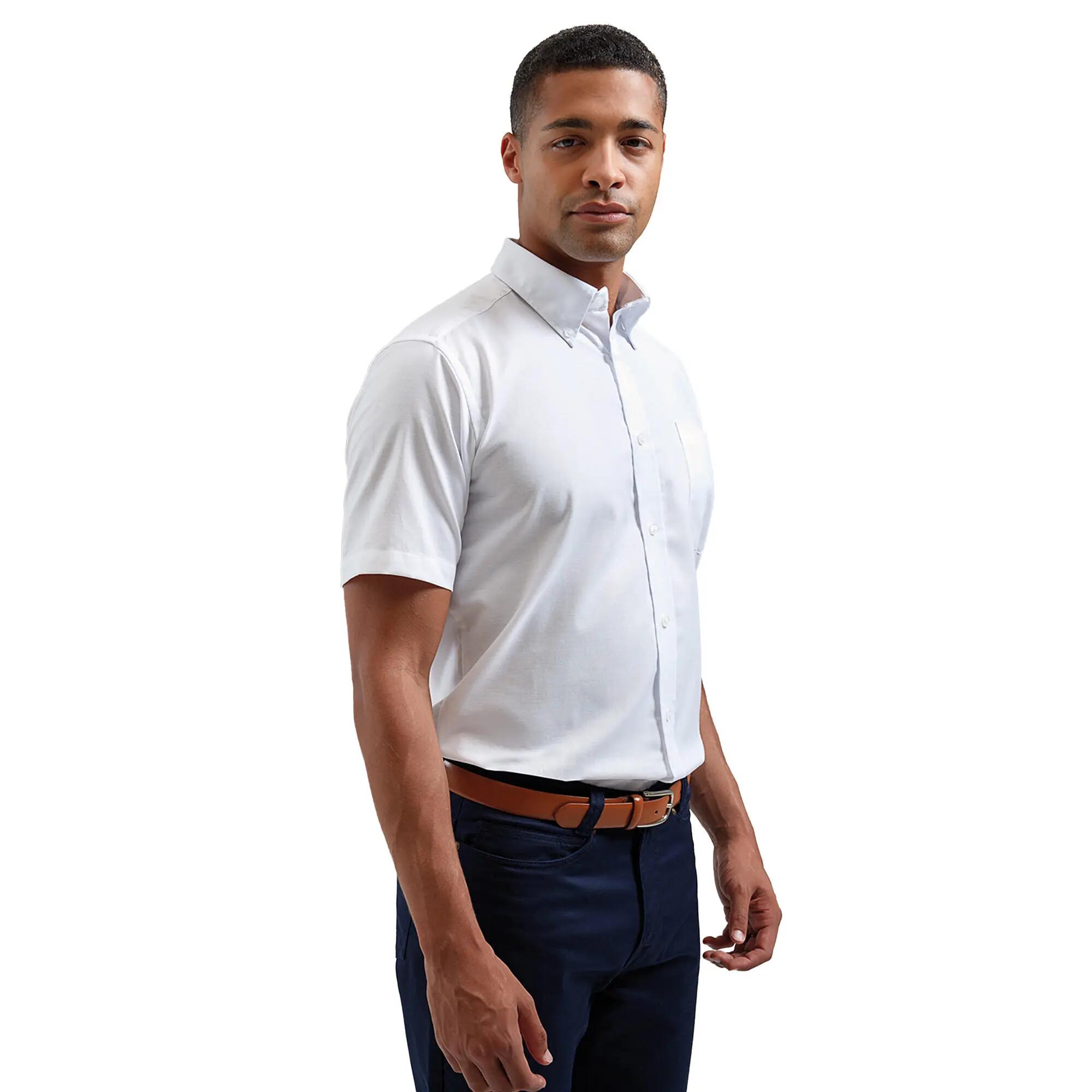 Camicia Maniche Corte Uomo Premier Signature Bianco 2/3