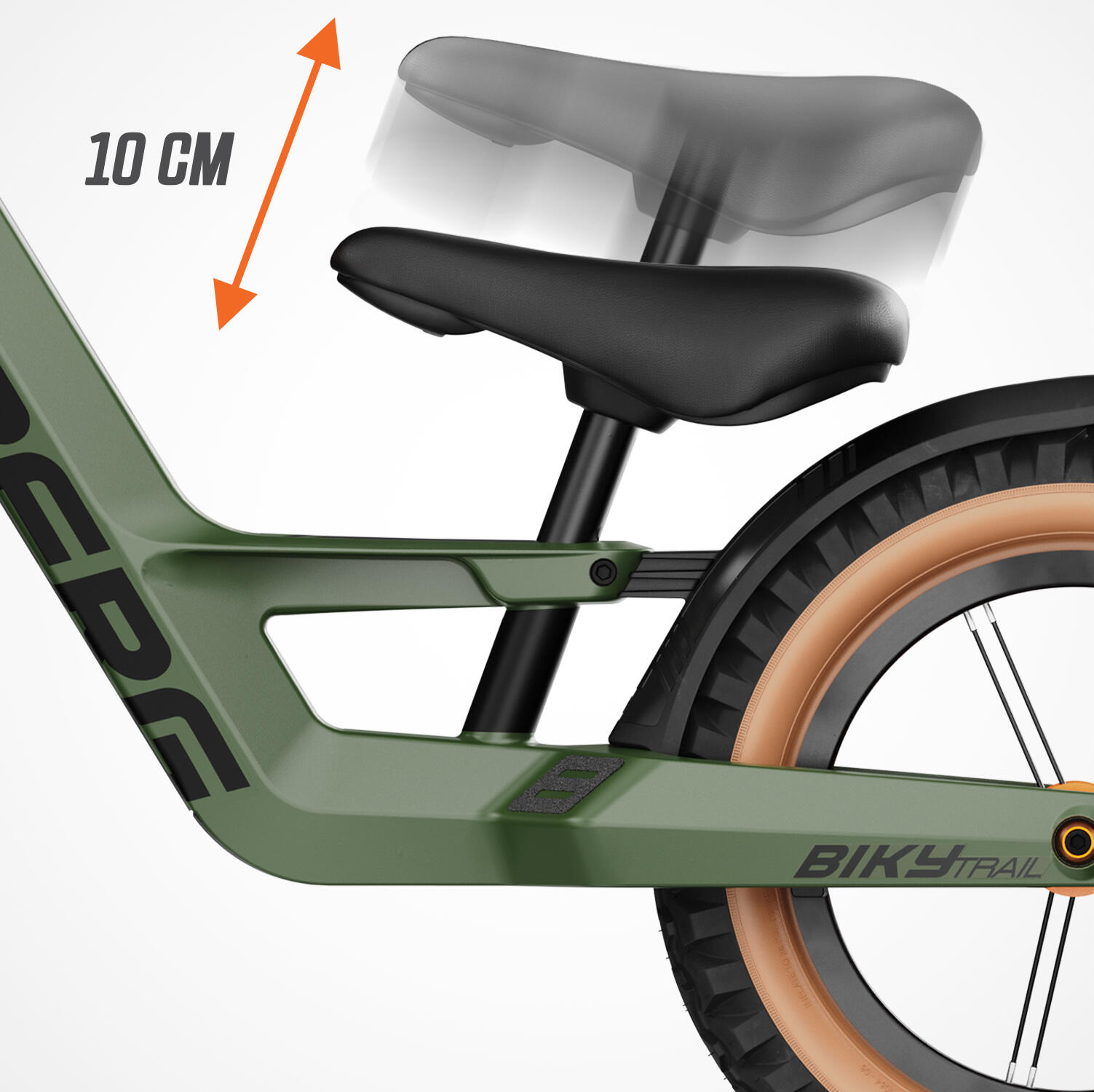 Bicicletta senza pedali con Freni a mano BERG Biky Trail Verde