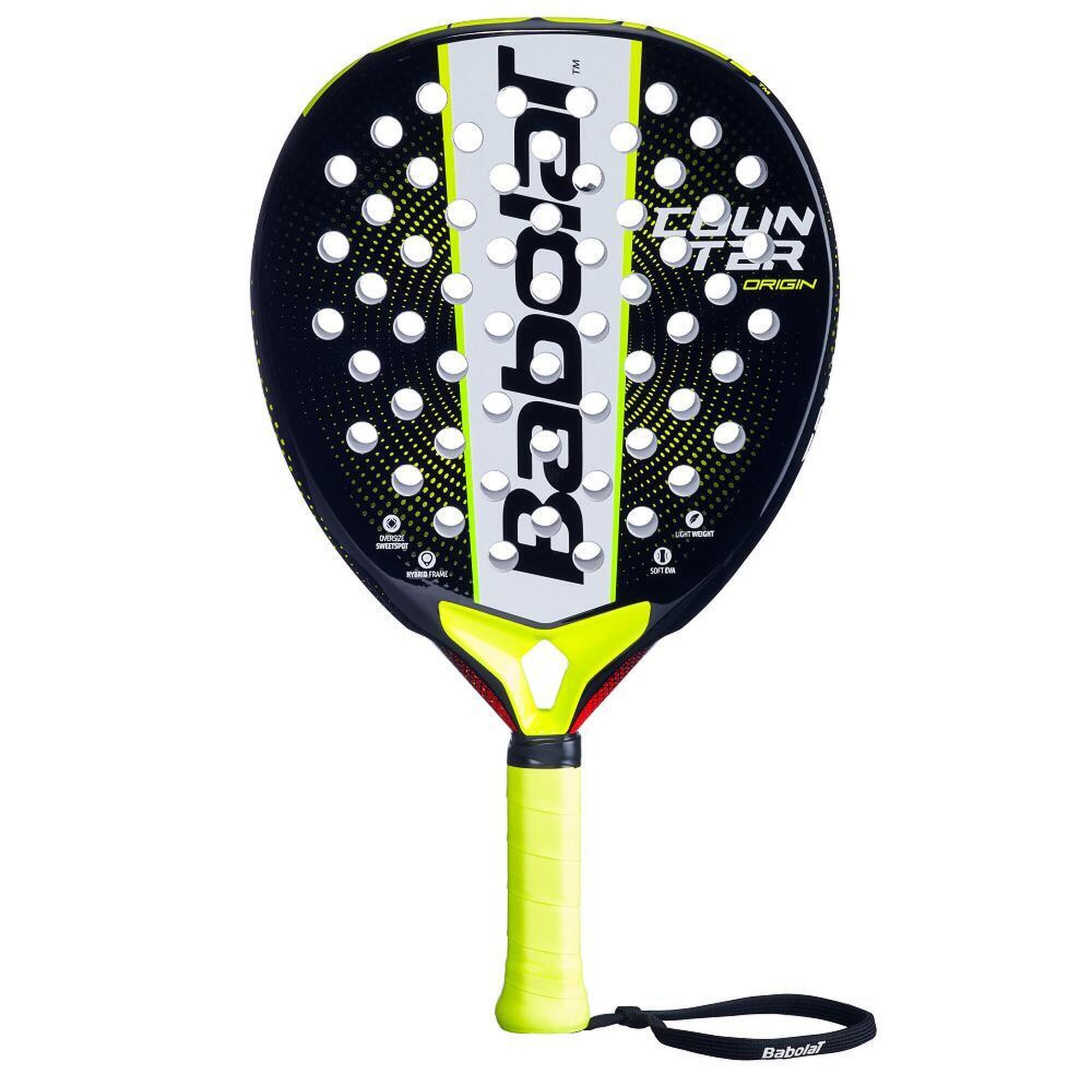 Babolat - Babolat Counter Origin Raquette De Padel - Raquette De Padel - Gris|jaune|noir - Taille Unique - Decathlon