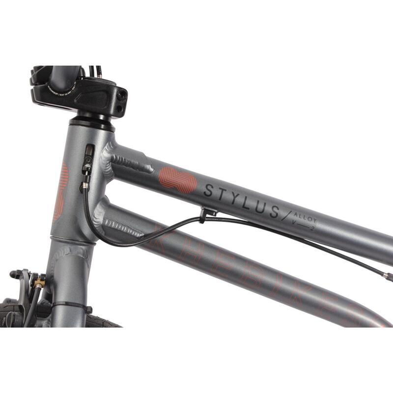 Bicicletă BMX pentru adulți STYLUS V2 argintiu 20 inch 8,9 kg