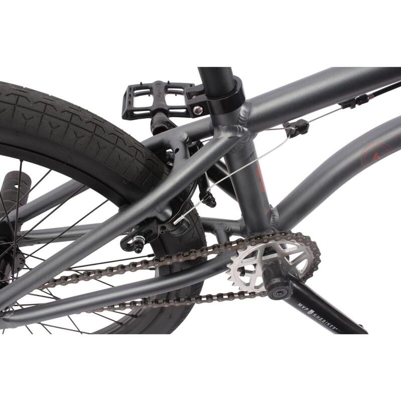 Bicicletă BMX pentru adulți STYLUS V2 argintiu 20 inch 8,9 kg
