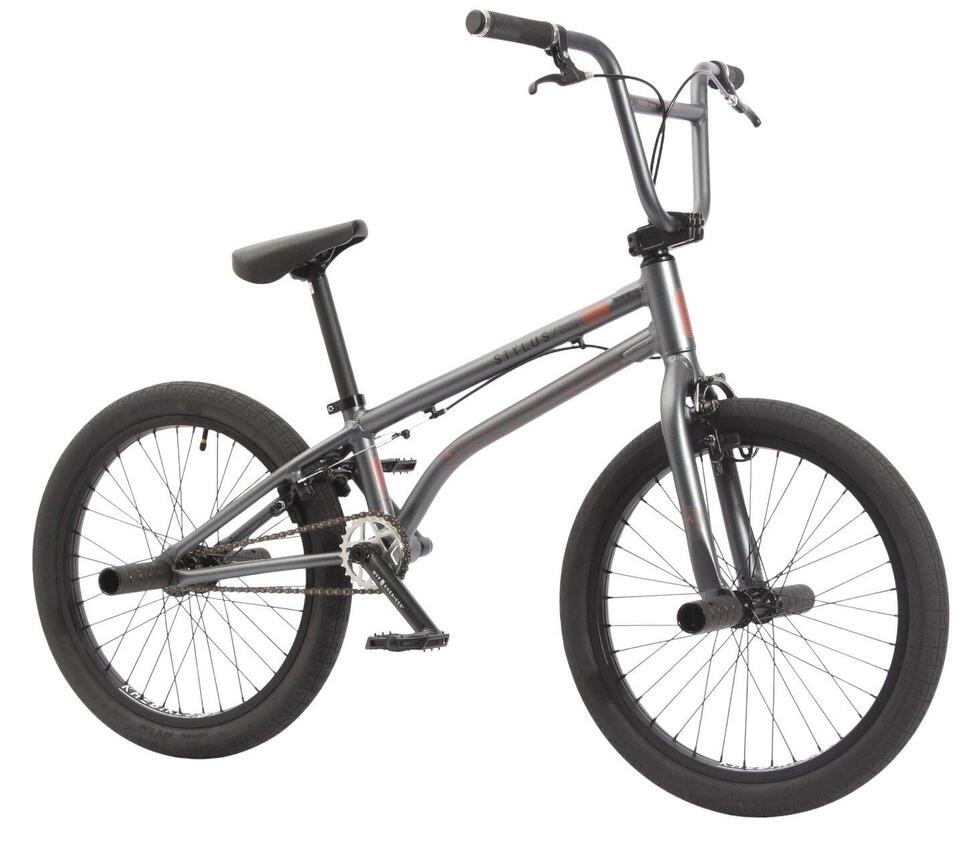 Rower BMX dla dorosłych STYLUS V2 srebrny 20 cali 8,9 kg