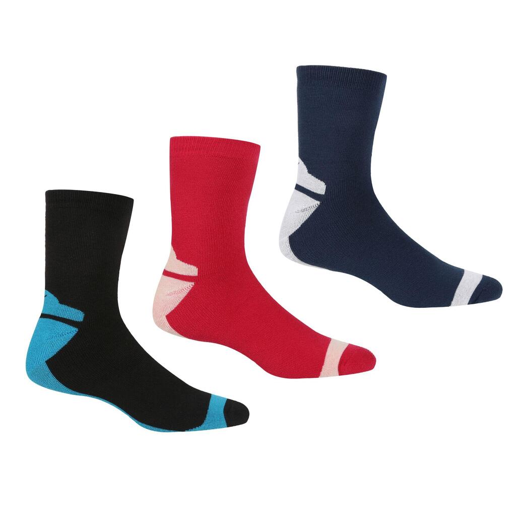 Ladies 3 Pair Outdoor Lifestyle Sock
