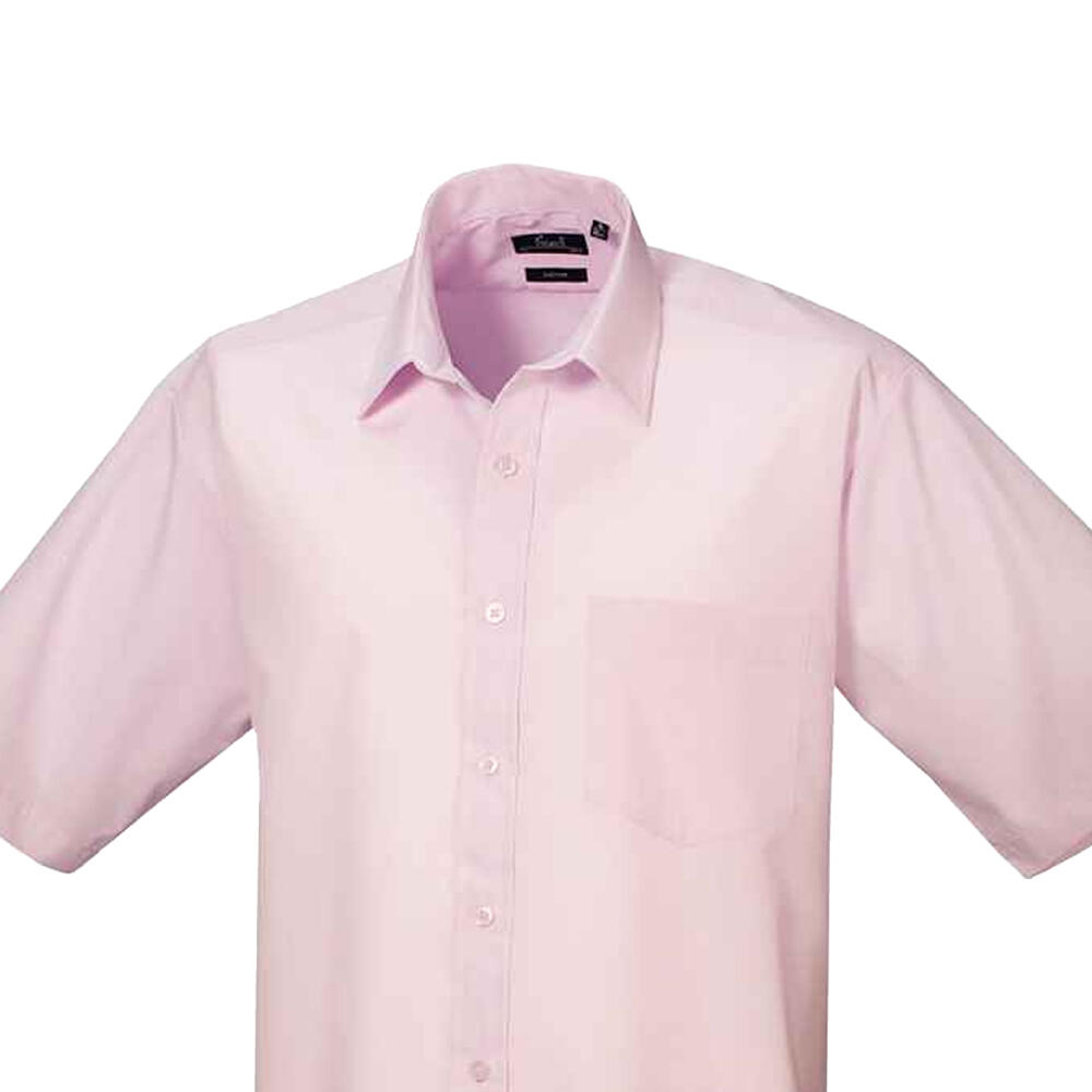 Camicia Maniche Corte Uomo Premier Poplin Rosa 2/3