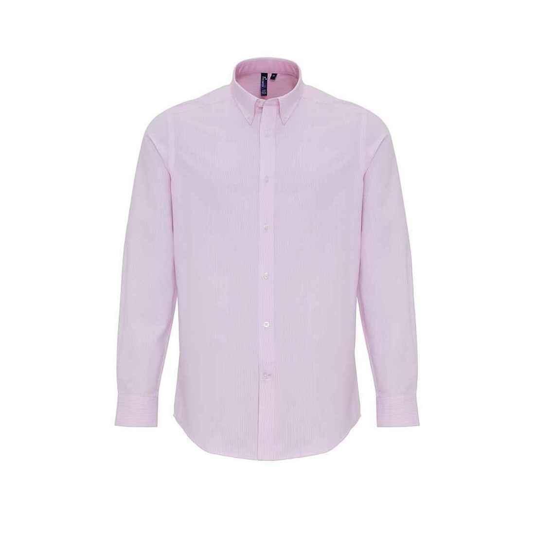 PREMIER Camicia Strisce Uomo Premier Bianco Rosa