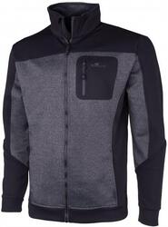 Sweat-shirt sportif pour hommes ERCO Bork en noir et gris