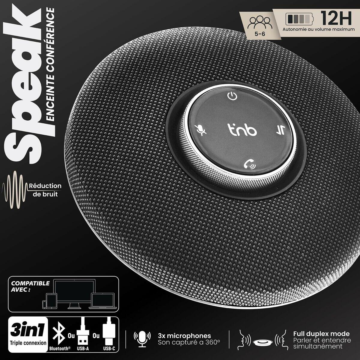 Haut-parleurs bluetooth portables T'NB CFSPEAKERBT Noir 5/5