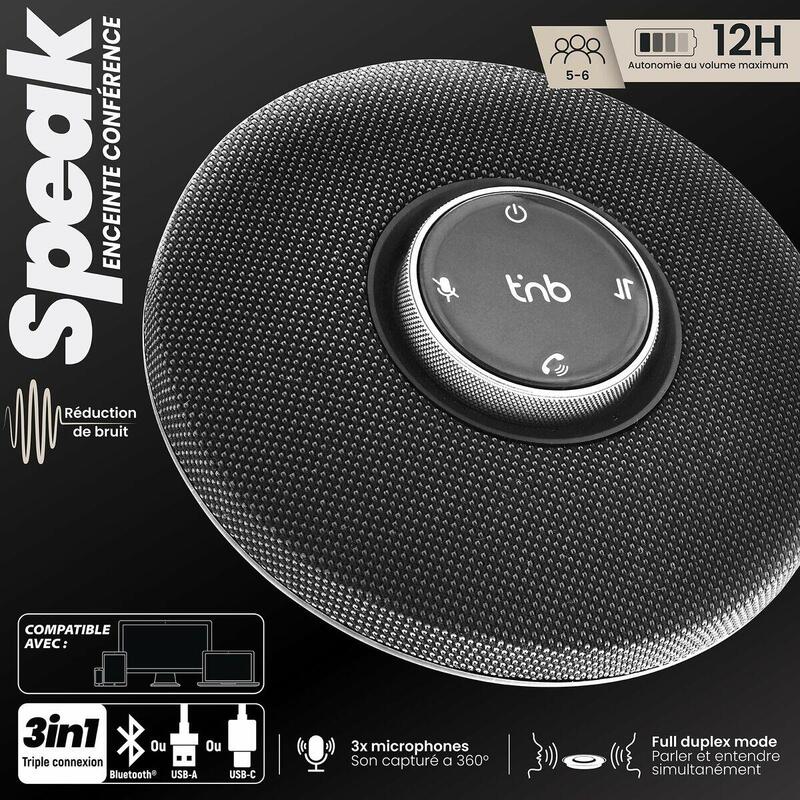 Difuzor Bluetooth Portabil T'NB CFSPEAKERBT Negru