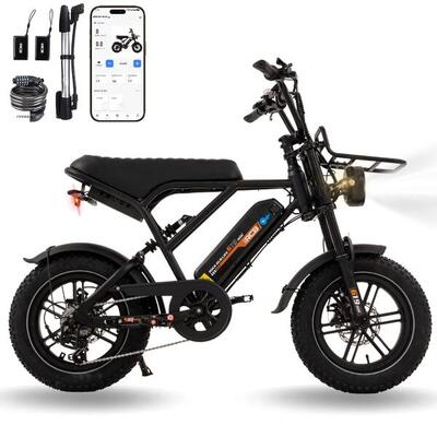 Elektrische fiets g19mini nfc app 13ah accu 40-70km bereik
