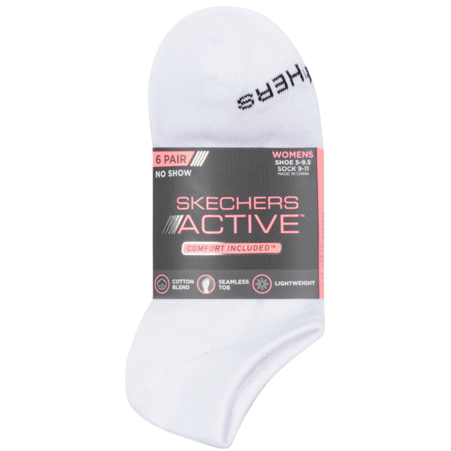 Skarpetki sportowe dla dorosłych  6pk Womens Cotton Nshw Blac 2/3