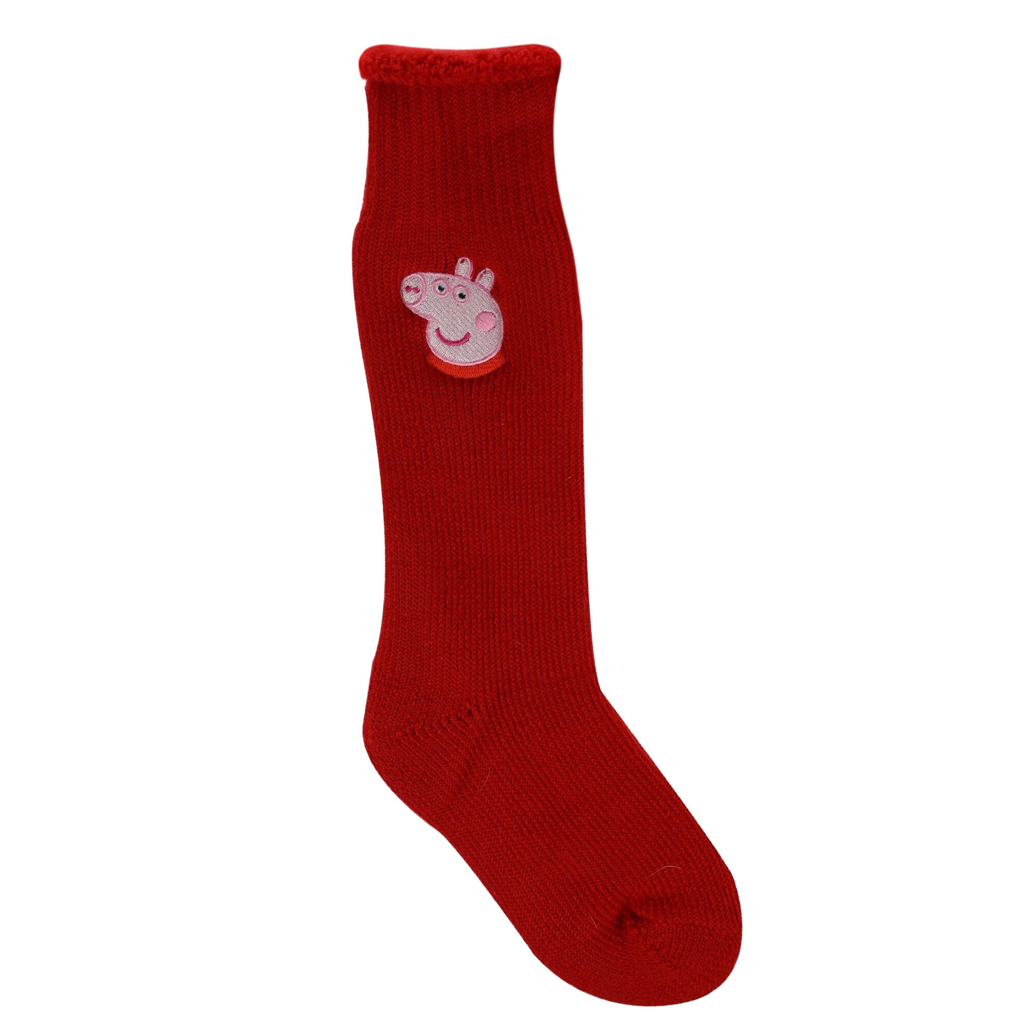 Chaussettes enfant Regatta George Pig longues rouges antidéchirure 3/4