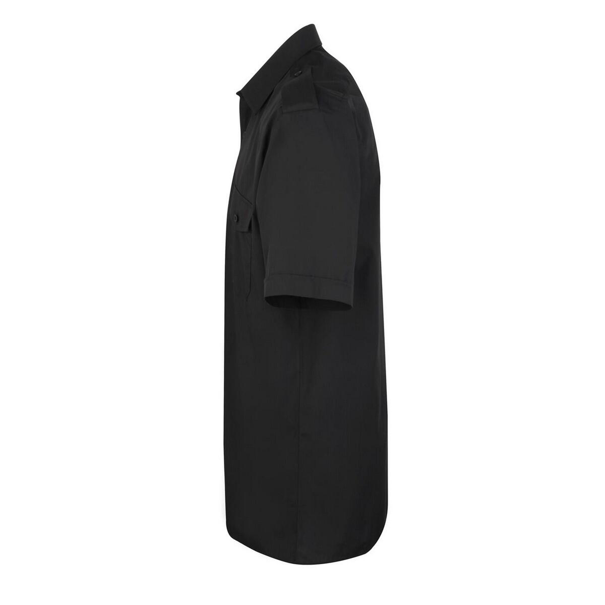 Camisa piloto de manga curta EasyCare para homem Preto 3/4