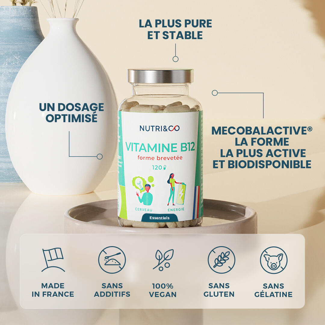 Vitamine B12 Vegan - Énergie - 120 gélules 3/4