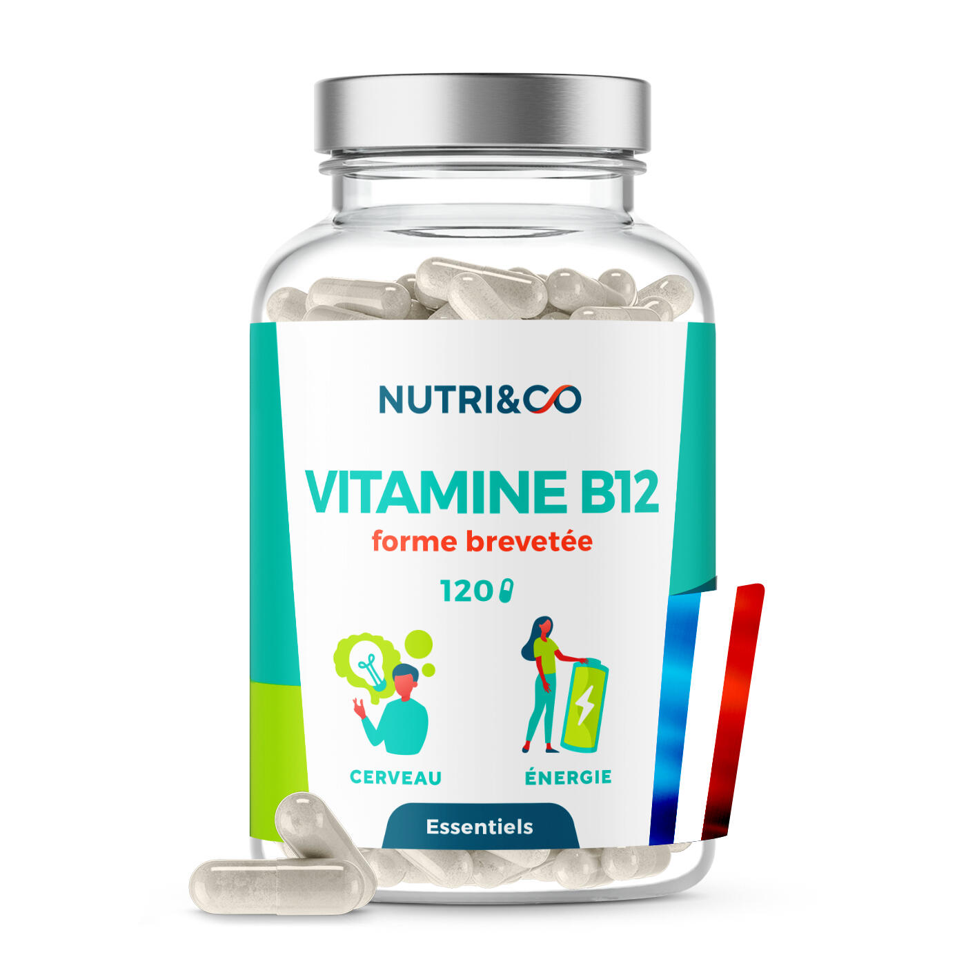 Vitamine B12 Vegan - Énergie - 120 gélules 1/4