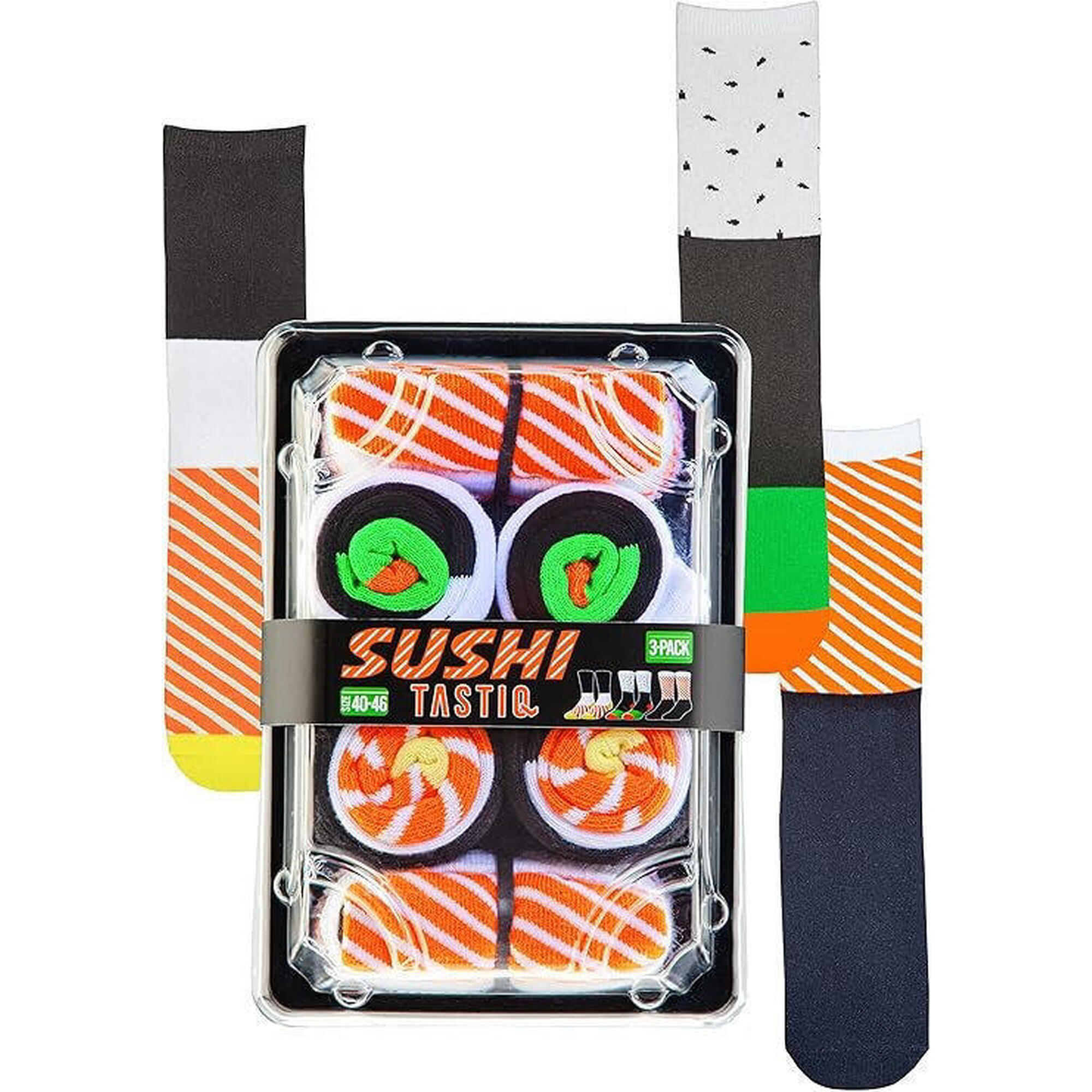 Tastic Unisex Skarpetki Sushi 3-pak Rozmiar 40-46