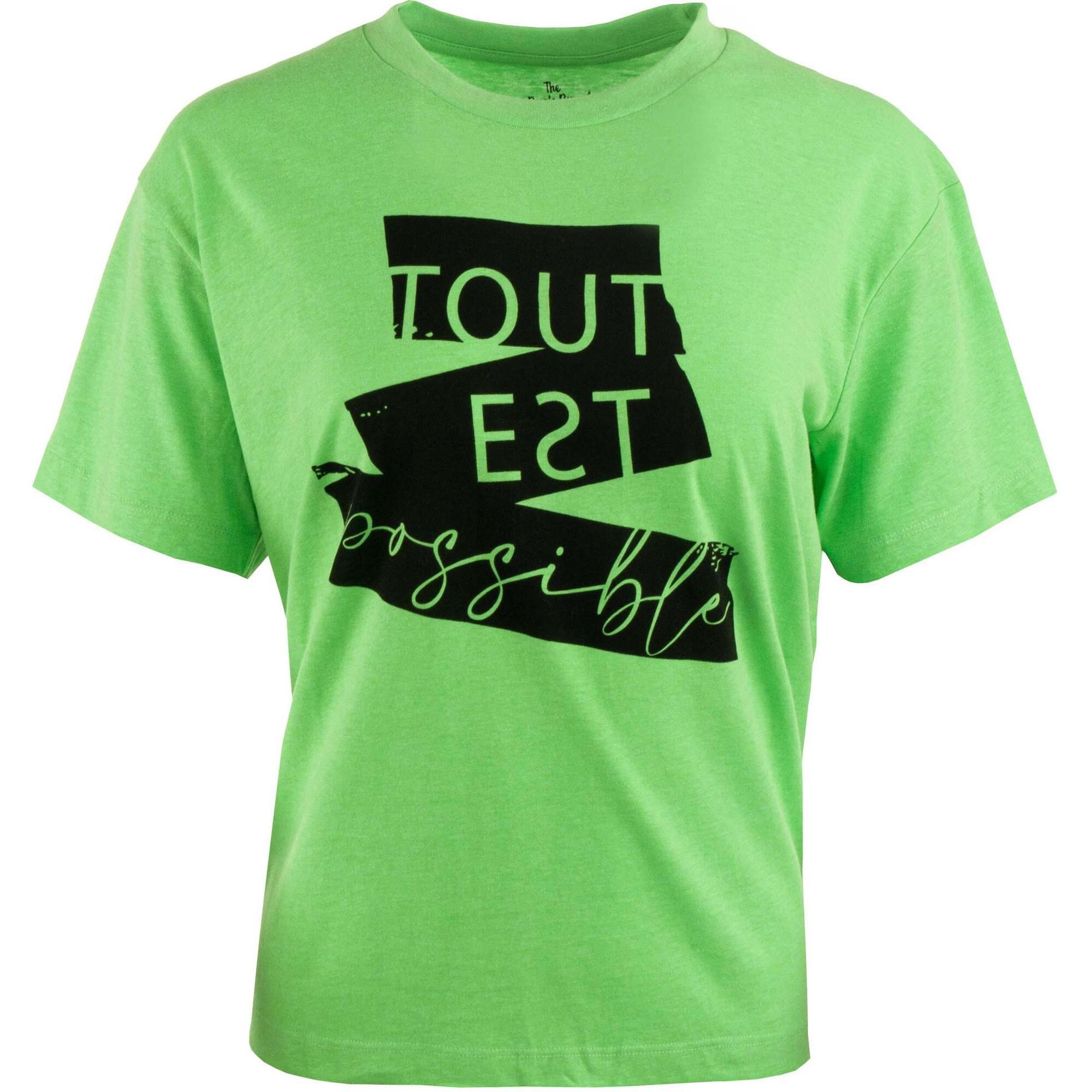 The Running Republic - T-shirt Femme The People Rep. Minerva Minerva Green Fluo - S - T-shirt Manches Courtes - Vert - Decathlon