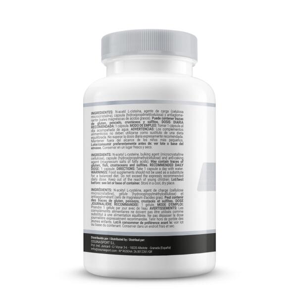 NAC 300 mg - 120 kapsułek roślinnych MASMUSCULO