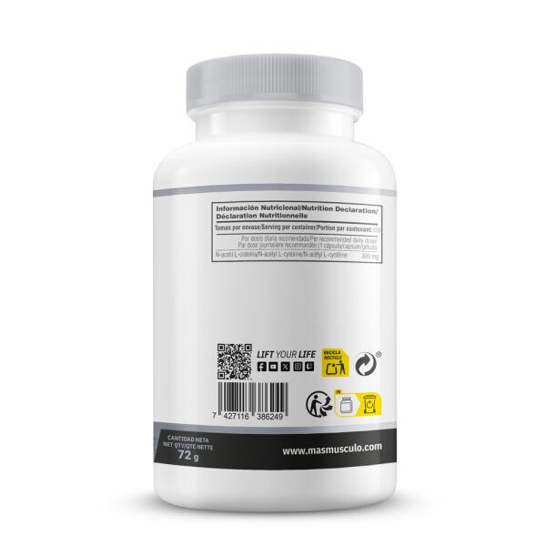 NAC 300 mg - 120 Gemüsekapseln MASmusculo 3/6