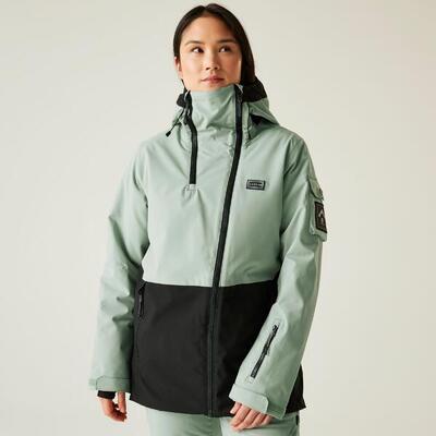 Gnarly waterdichte isolerende gewatteerde ski-jas voor dames