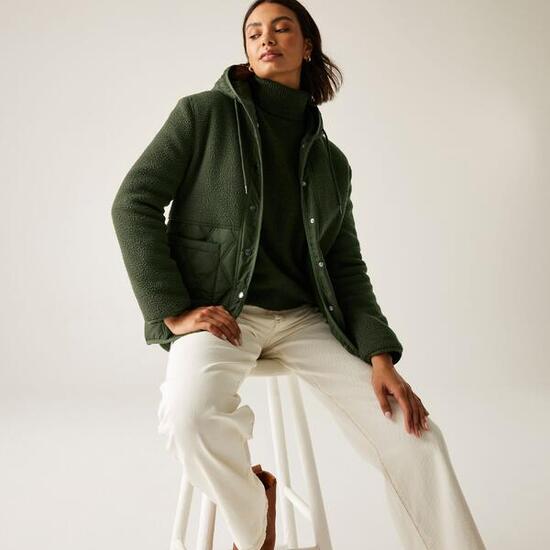 Mikayla Wasserabweisende Wärmende Steppjacke mit Kapuze für Damen